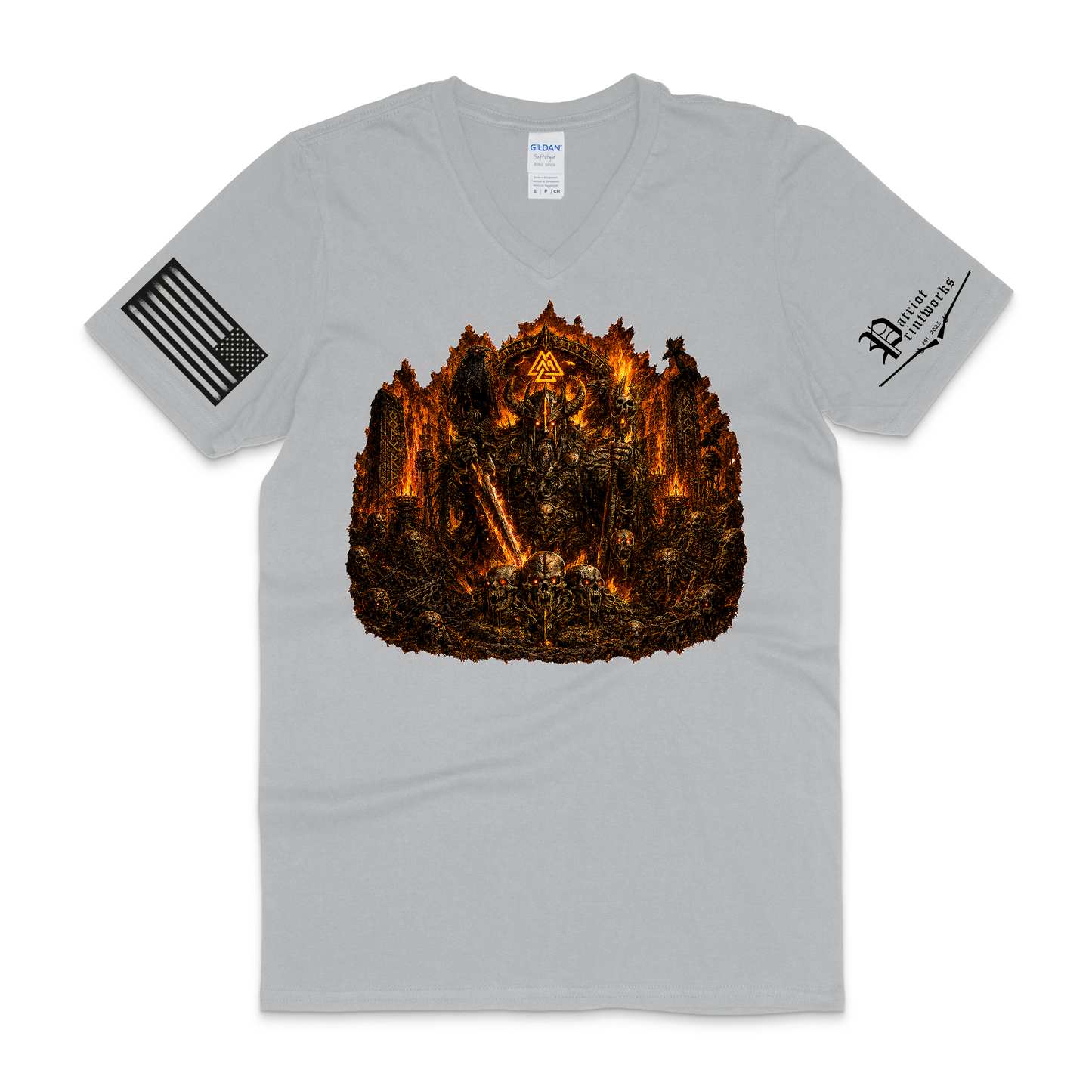Burning Barrow Lord V-Neck T-Shirt
