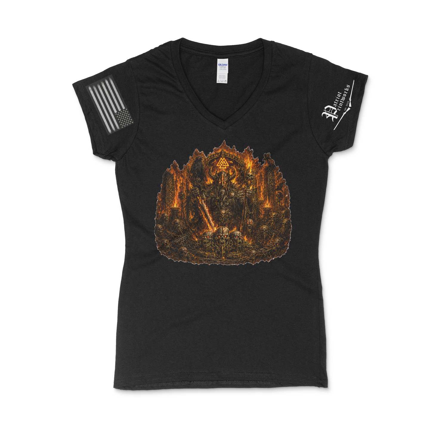 Burning Barrow Lord Women's V-Neck T-Shirt