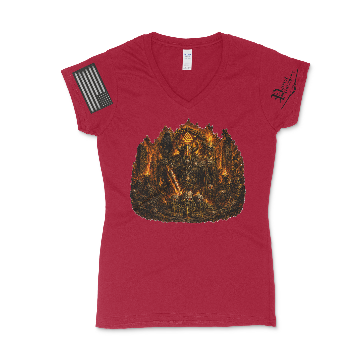 Burning Barrow Lord Women's V-Neck T-Shirt