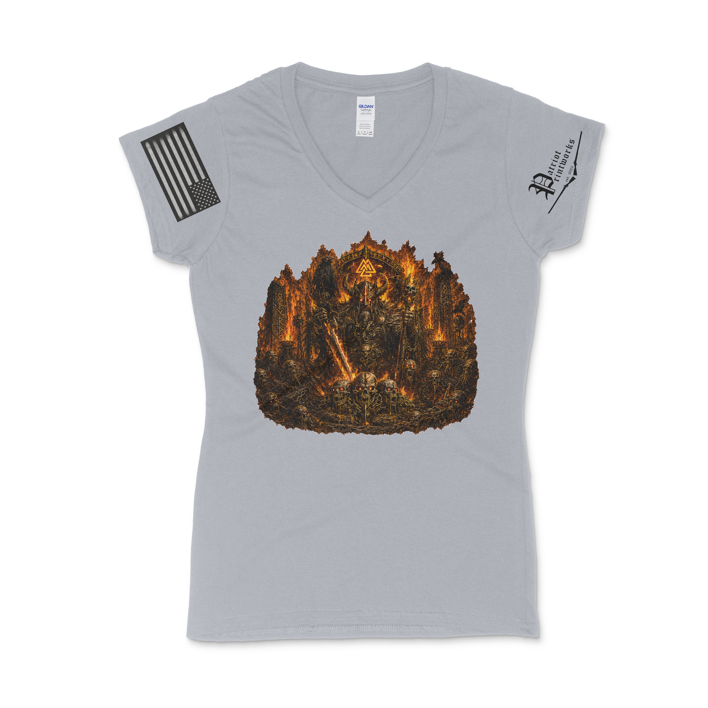 Burning Barrow Lord Women's V-Neck T-Shirt