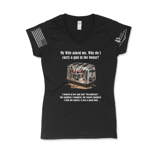 Carry at Home Ladies V-Neck T-Shirt