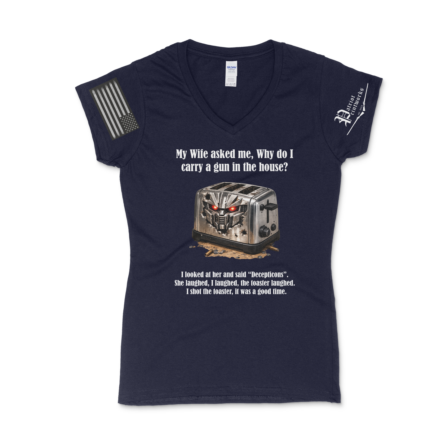 Carry at Home Ladies V-Neck T-Shirt