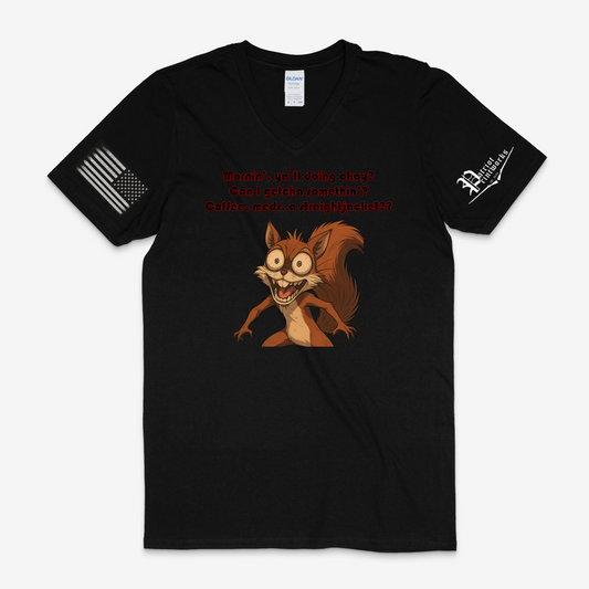 Coffee, Meds, Straightjacket V-Neck T-Shirt