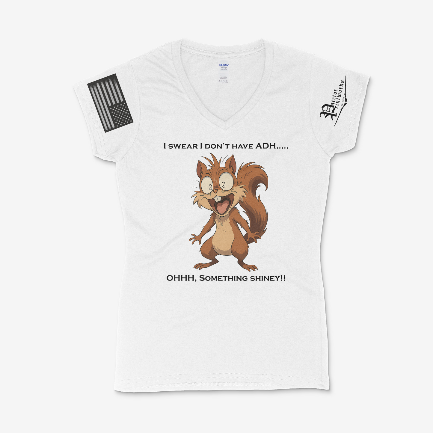 Ohhh… Something Shiney Ladies V-Neck T-Shirt