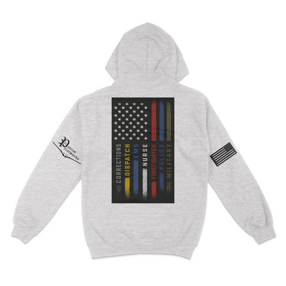 First Responder Flag Hoodie