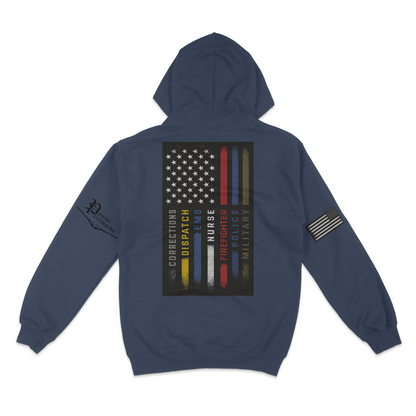 First Responder Flag Hoodie