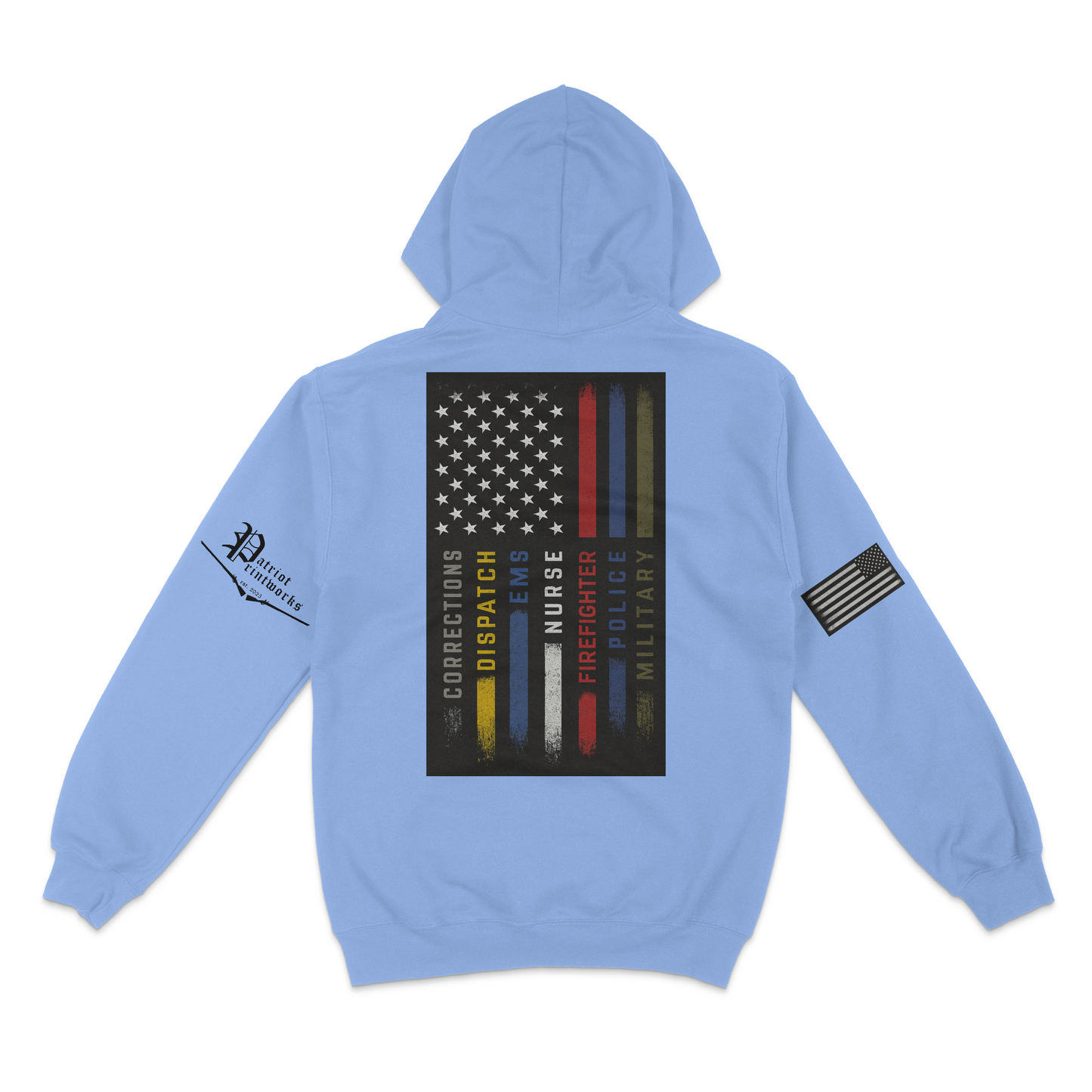 First Responder Flag Hoodie