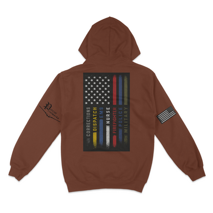 First Responder Flag Hoodie