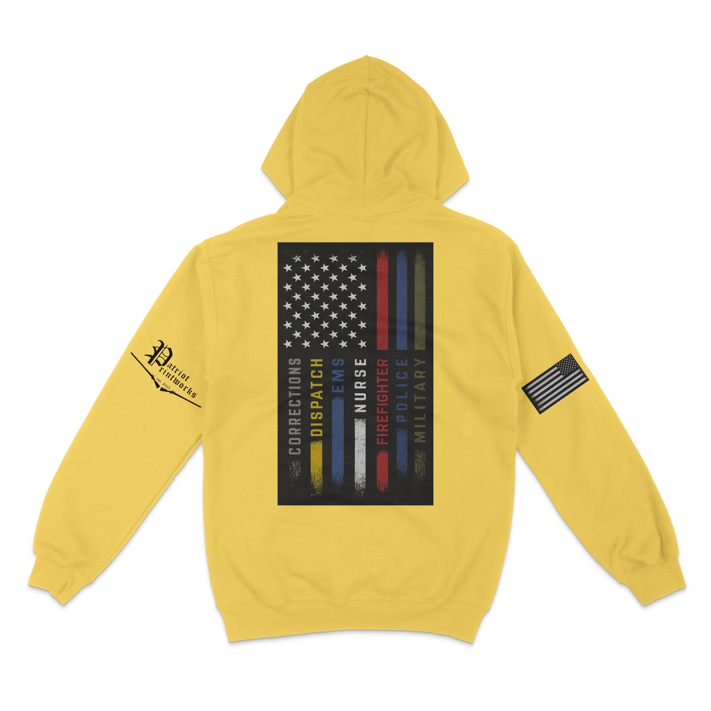 First Responder Flag Hoodie