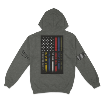 First Responder Flag Hoodie