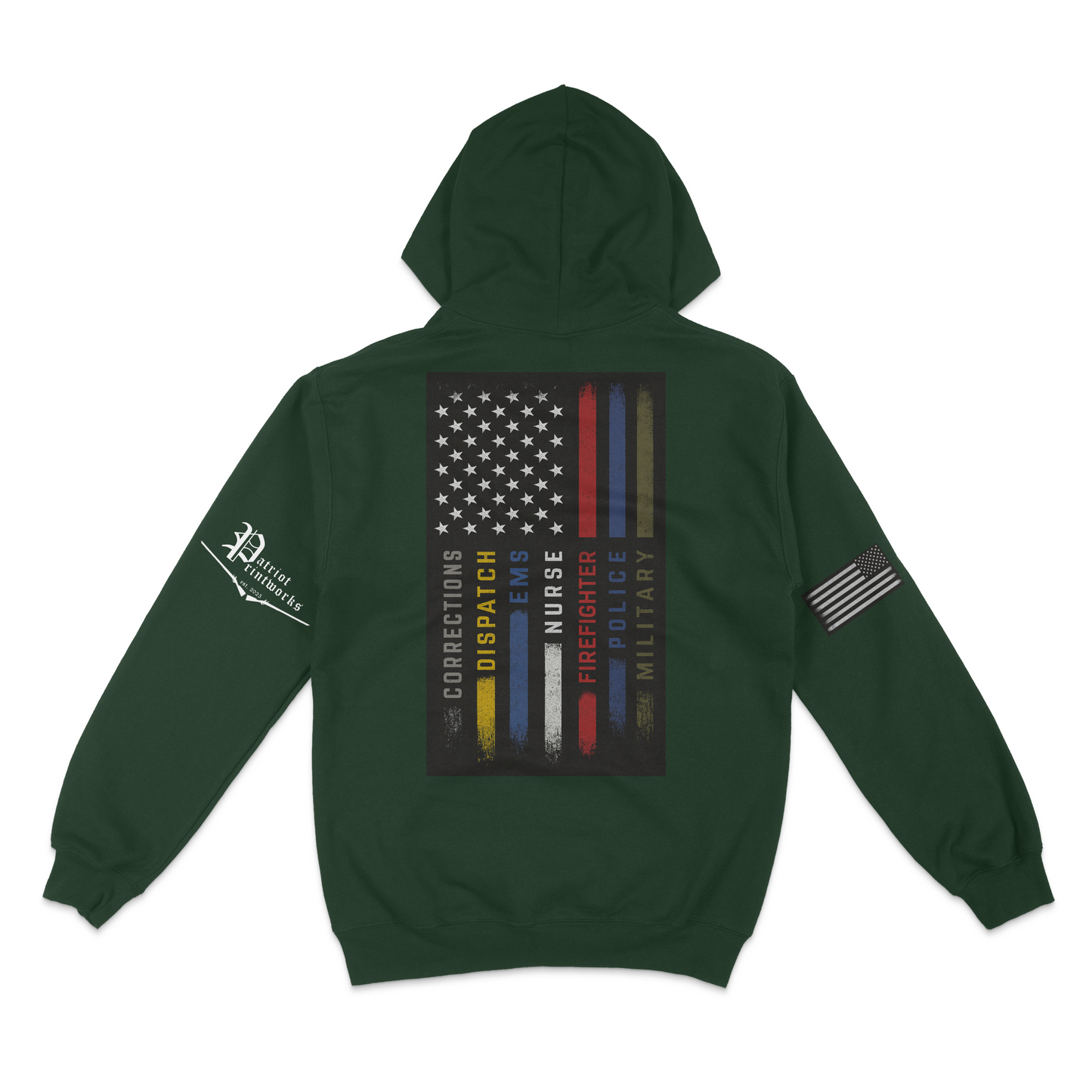 First Responder Flag Hoodie