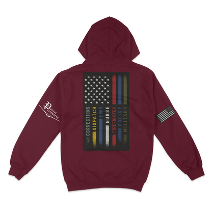 First Responder Flag Hoodie