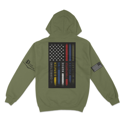First Responder Flag Hoodie