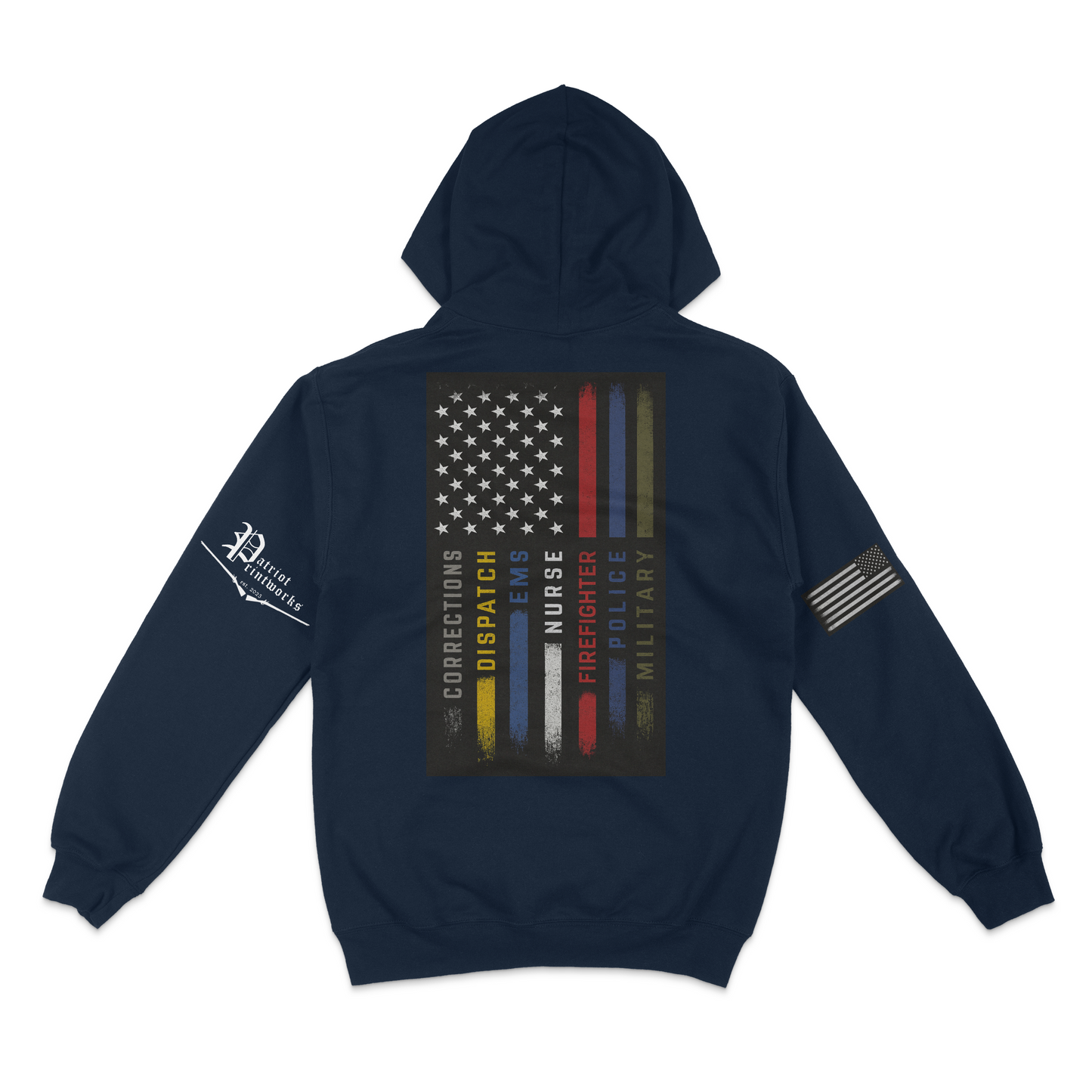 First Responder Flag Hoodie