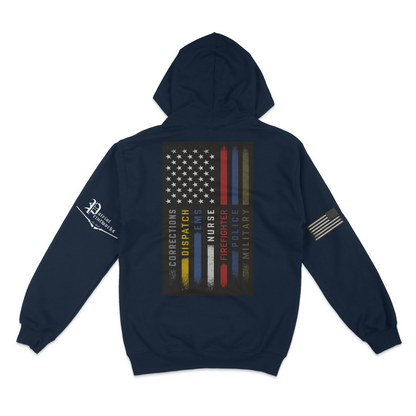 First Responder Flag Hoodie
