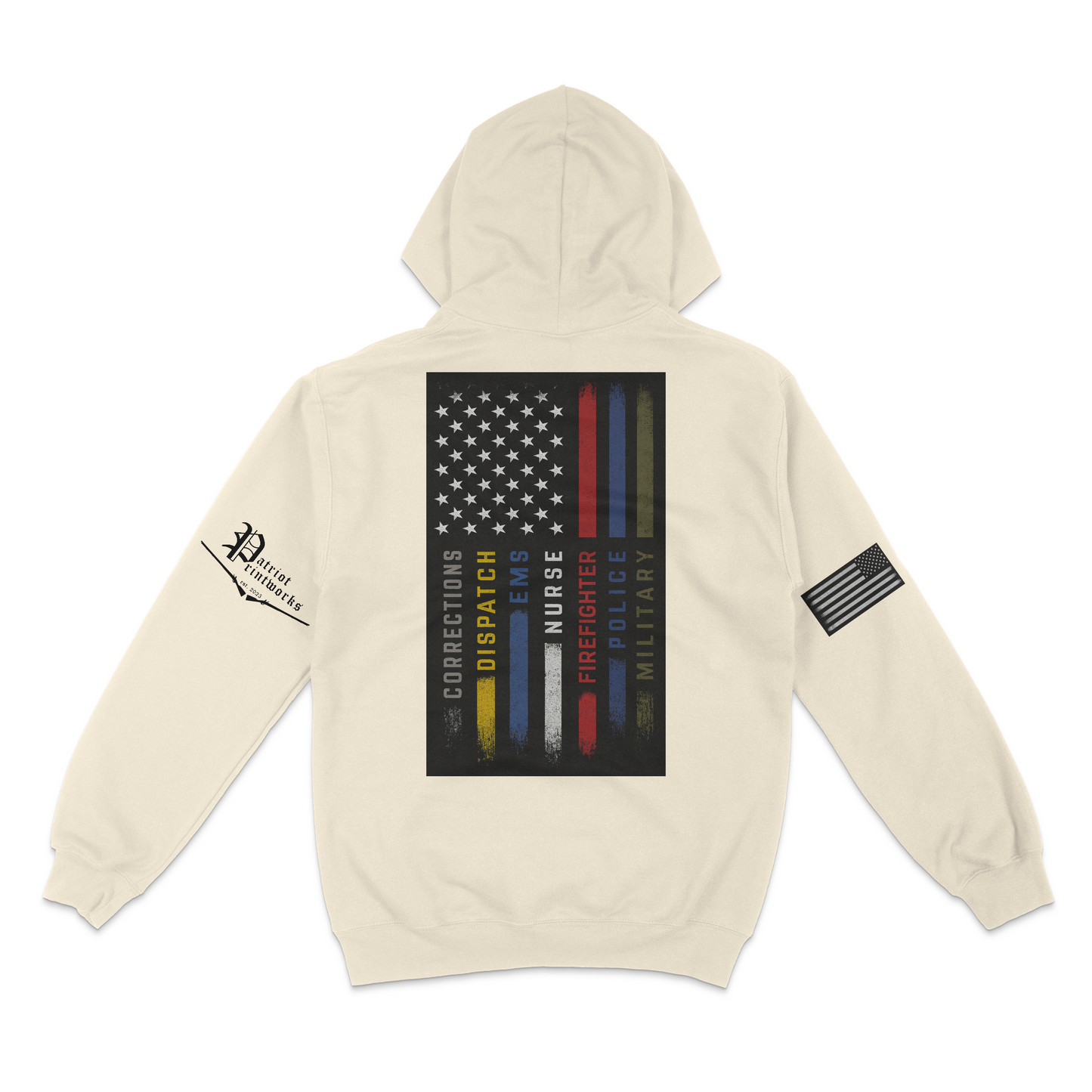 First Responder Flag Hoodie