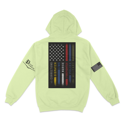 First Responder Flag Hoodie
