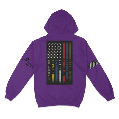 First Responder Flag Hoodie