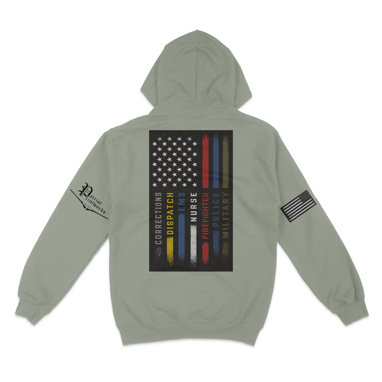First Responder Flag Hoodie