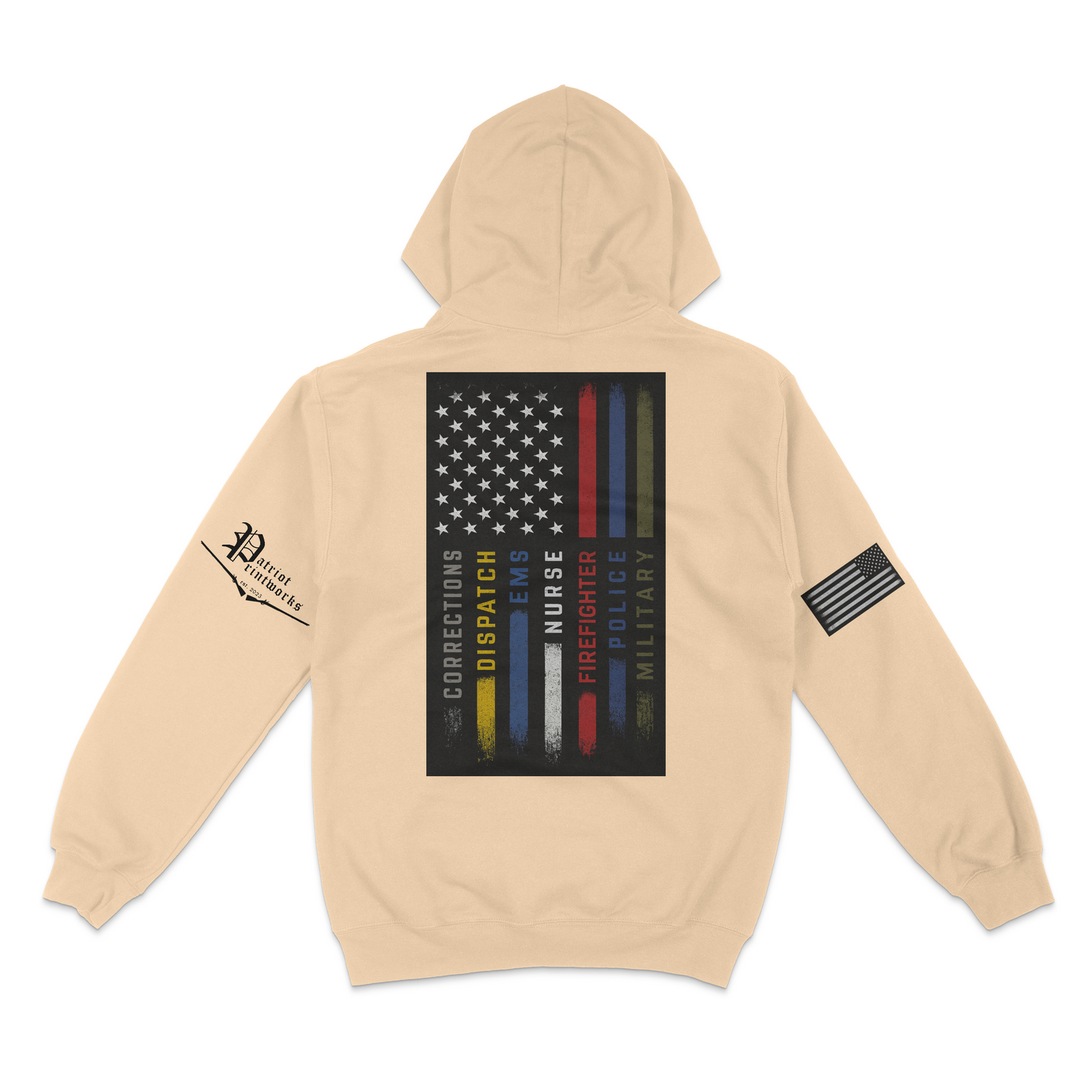First Responder Flag Hoodie