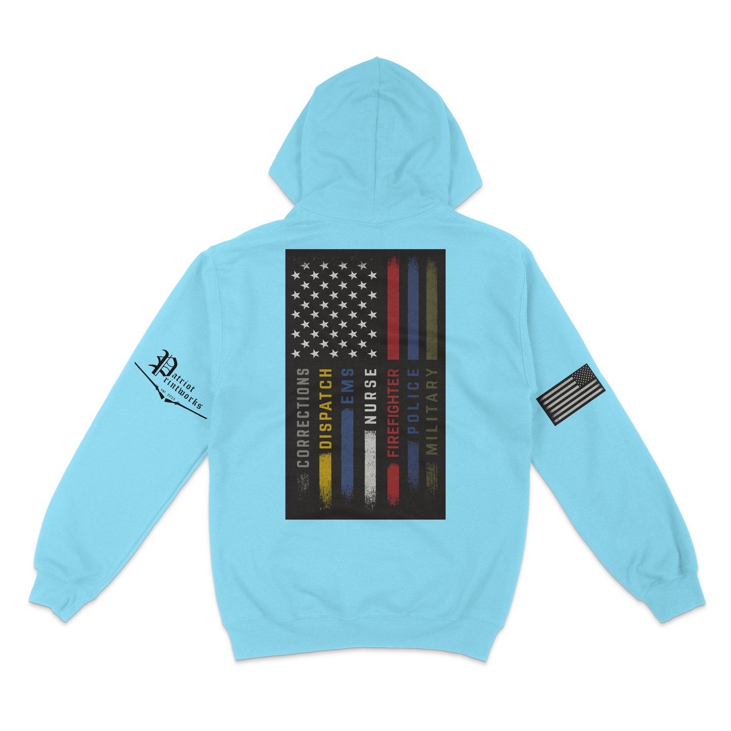 First Responder Flag Hoodie