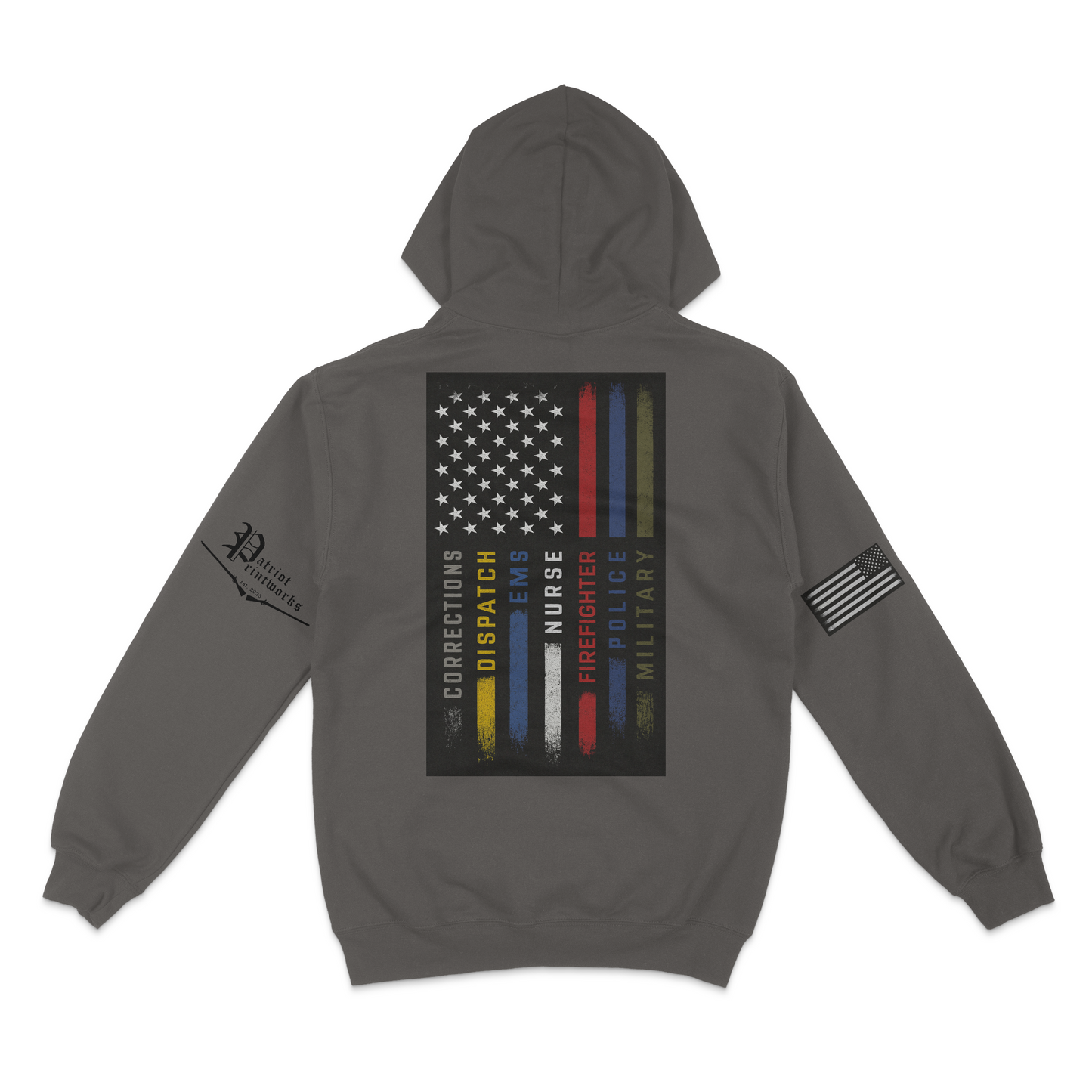 First Responder Flag Hoodie