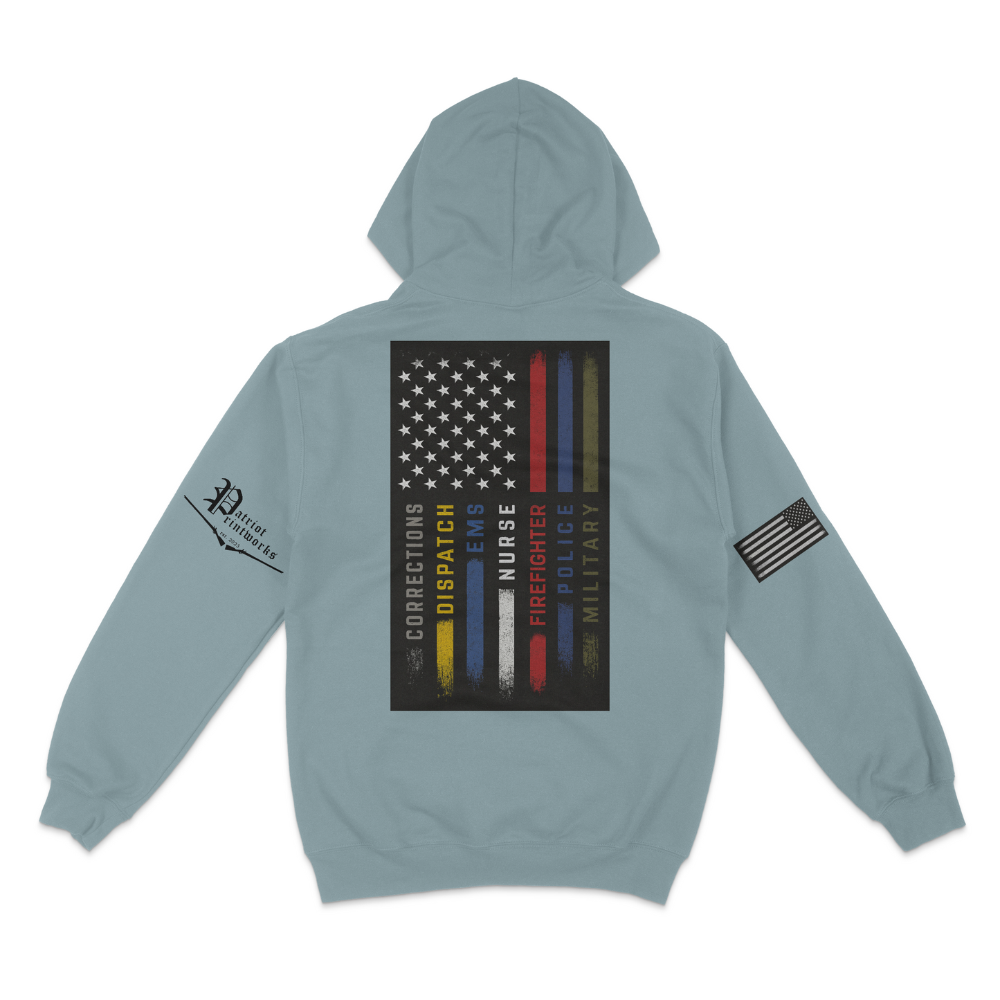 First Responder Flag Hoodie