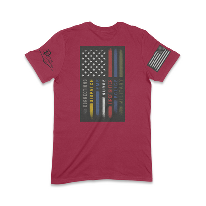 First Responder Flag T-Shirt