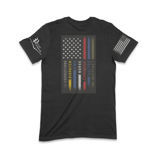 First Responder Flag T-Shirt