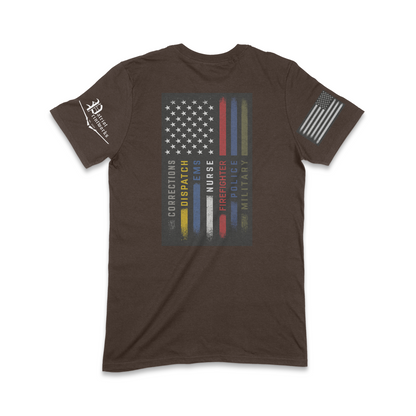 First Responder Flag T-Shirt