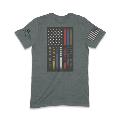First Responder Flag T-Shirt