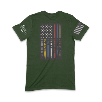 First Responder Flag T-Shirt