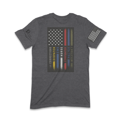 First Responder Flag T-Shirt