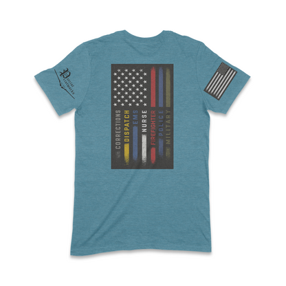 First Responder Flag T-Shirt