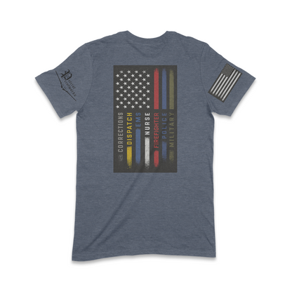 First Responder Flag T-Shirt