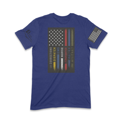 First Responder Flag T-Shirt