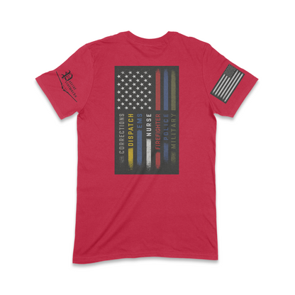 First Responder Flag T-Shirt