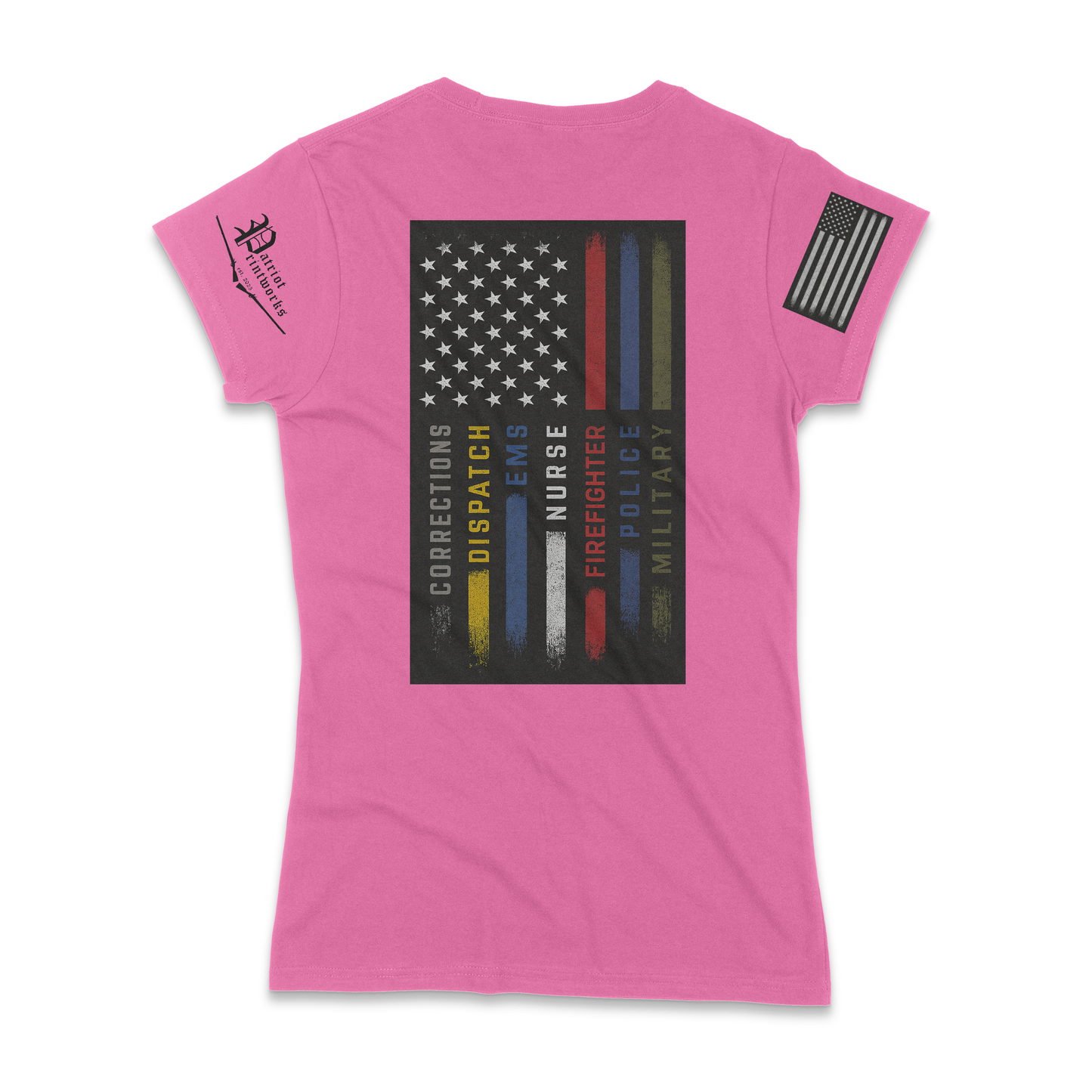 First Responder Flag Ladies T-Shirt