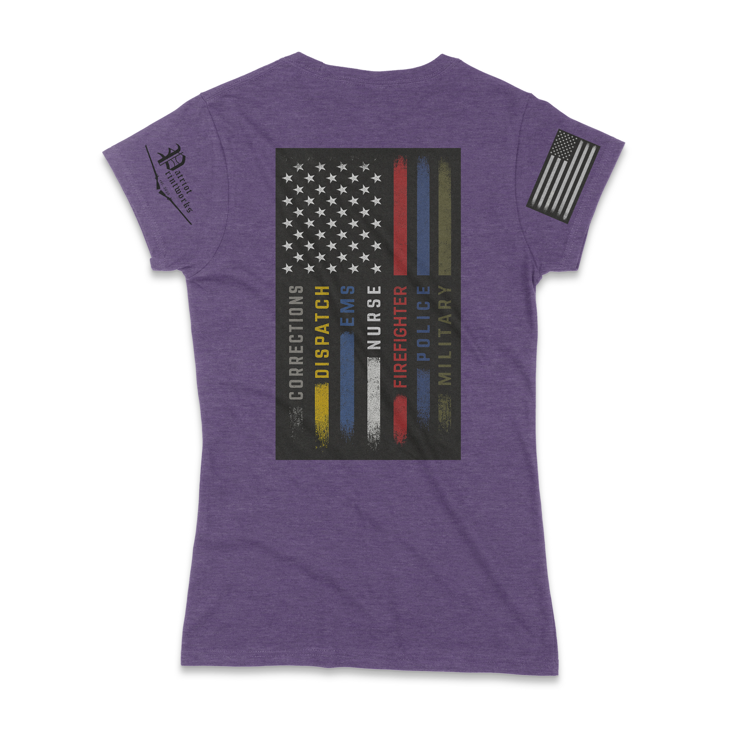 First Responder Flag Ladies T-Shirt