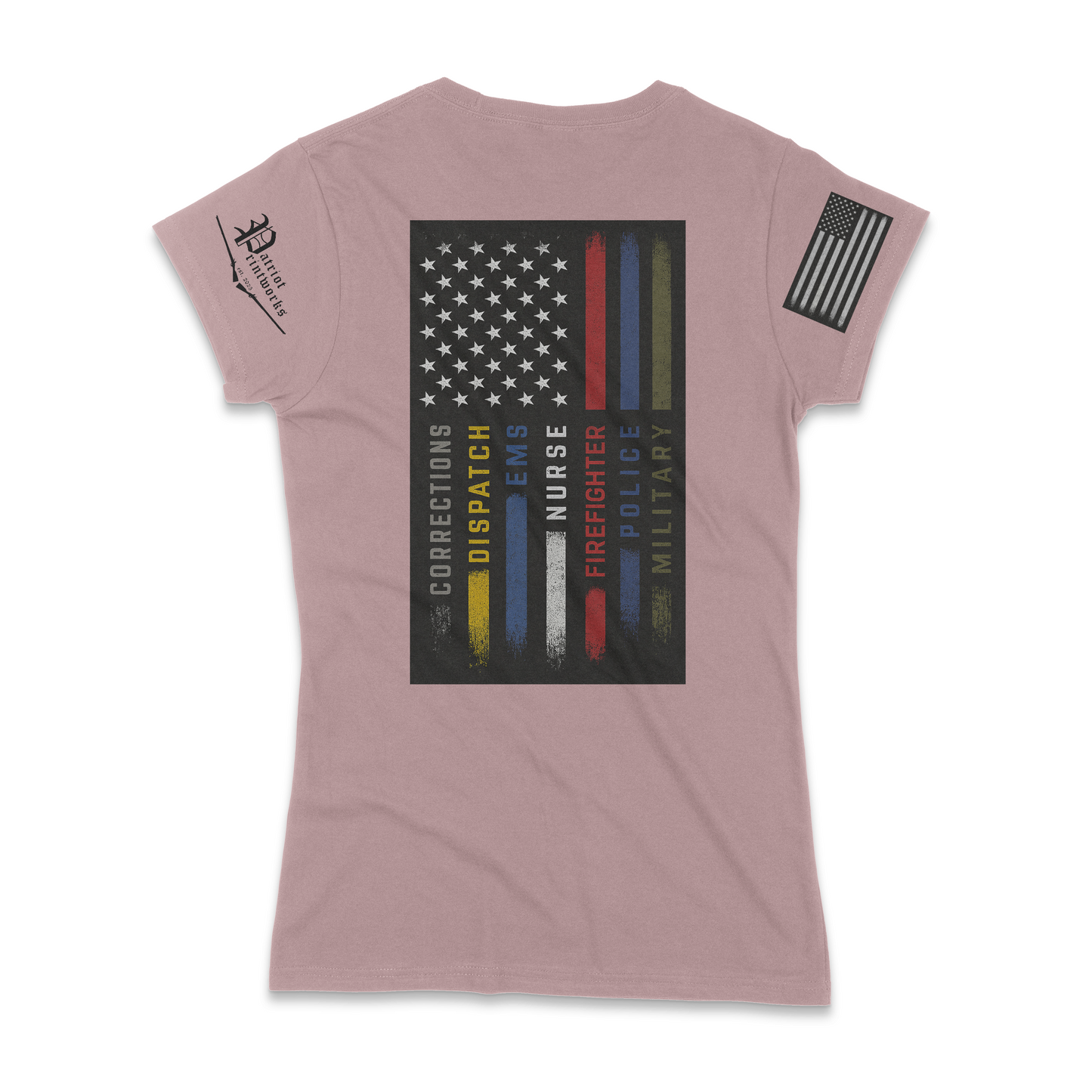 First Responder Flag Ladies T-Shirt