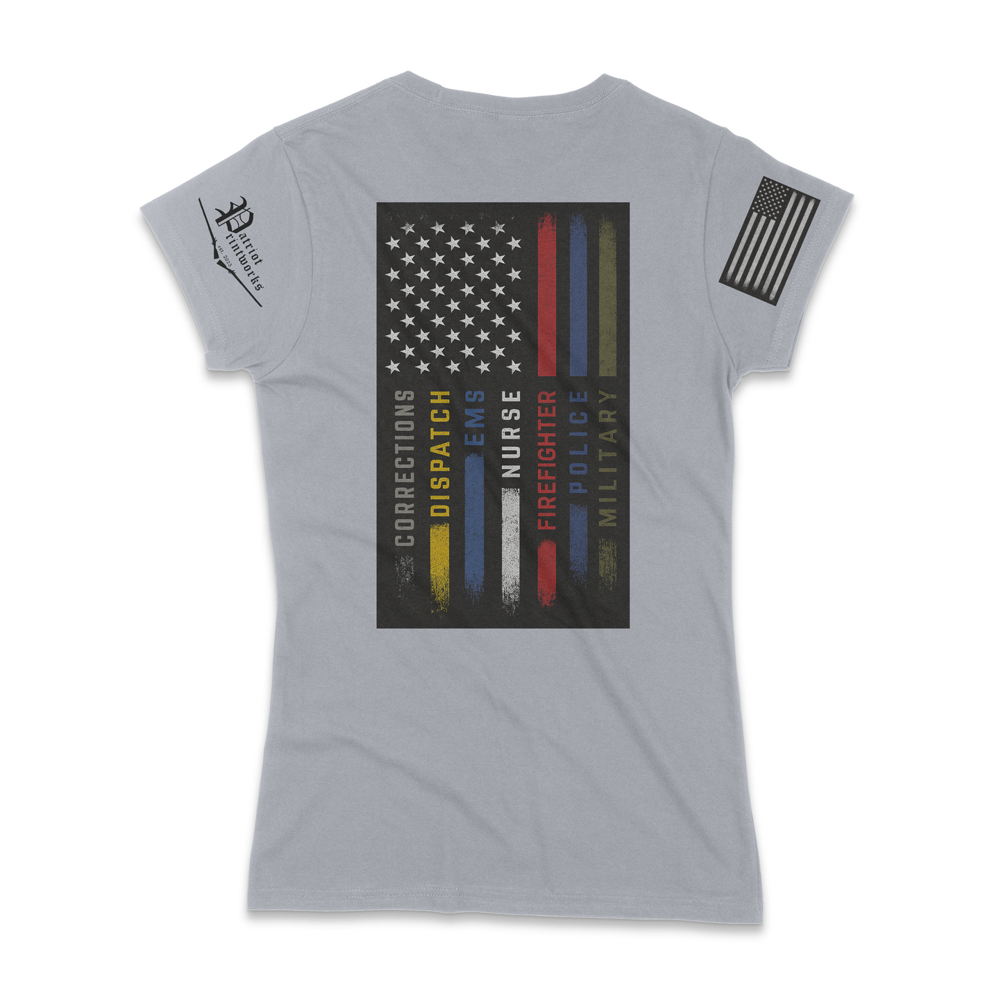 First Responder Flag Ladies T-Shirt