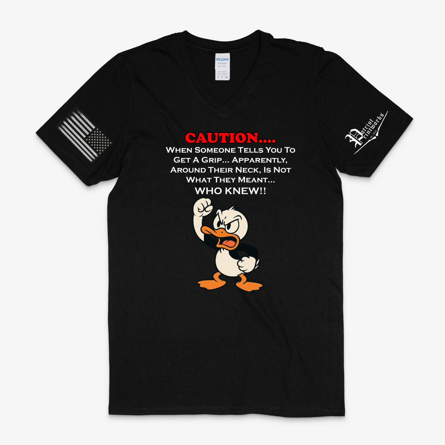 Get A Grip V-Neck T-Shirt