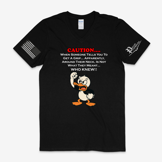 Get A Grip V-Neck T-Shirt