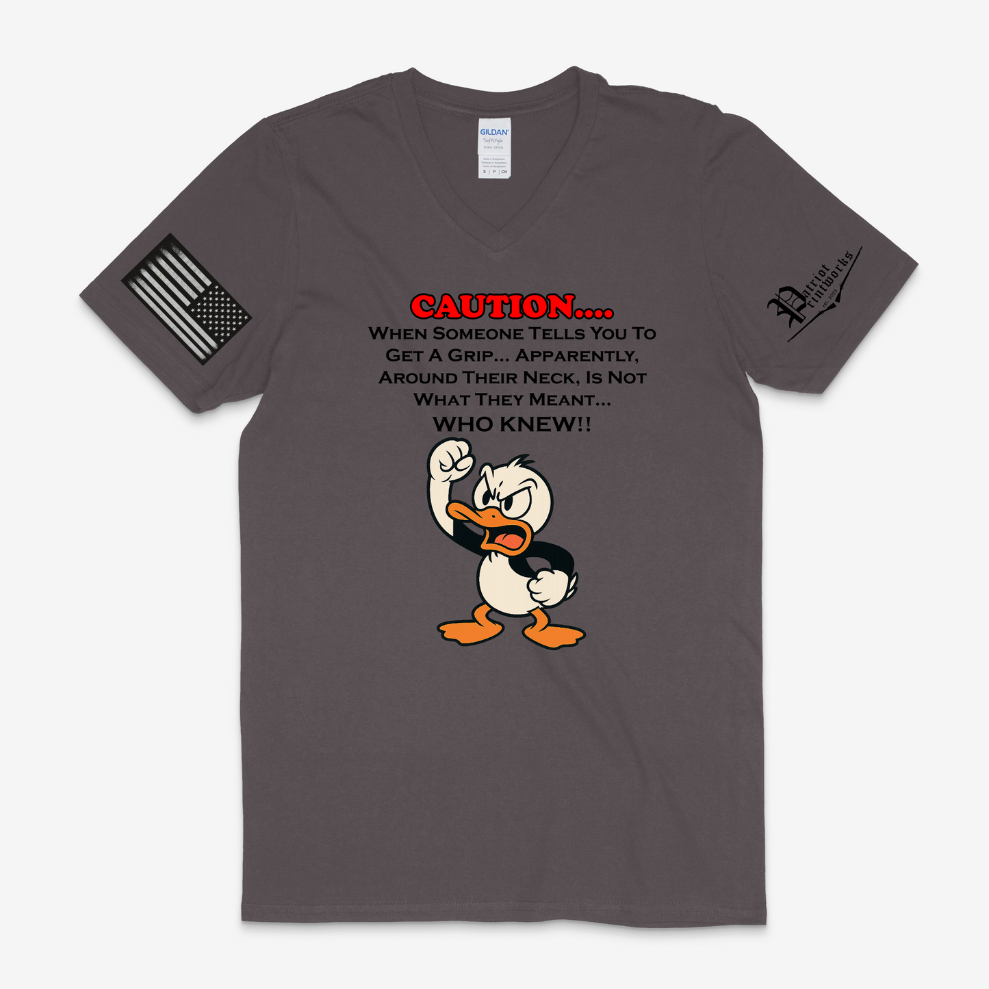Get A Grip V-Neck T-Shirt