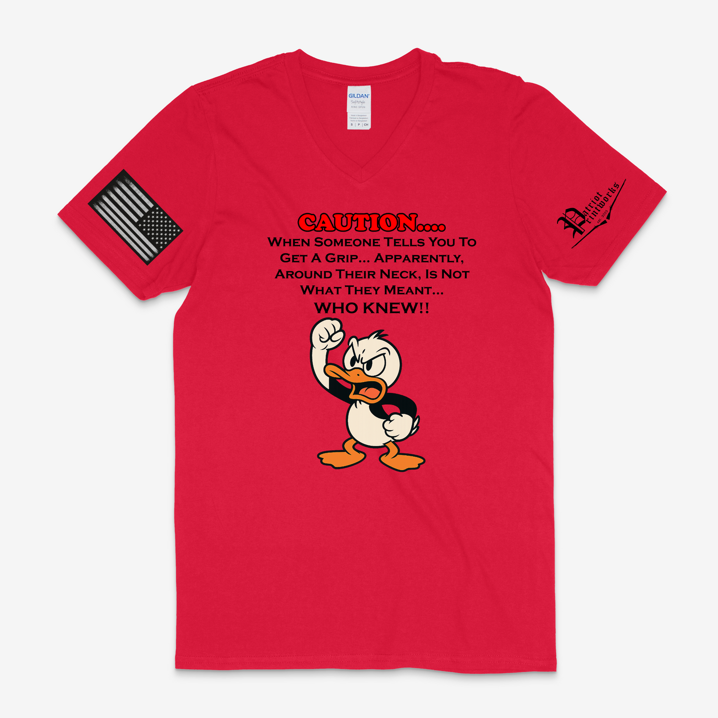 Get A Grip V-Neck T-Shirt