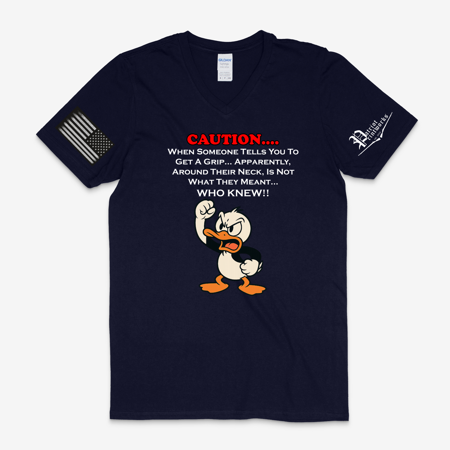 Get A Grip V-Neck T-Shirt