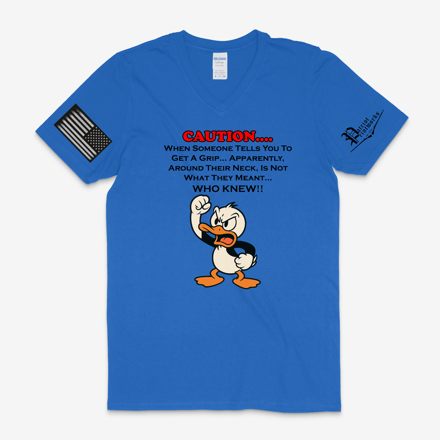 Get A Grip V-Neck T-Shirt