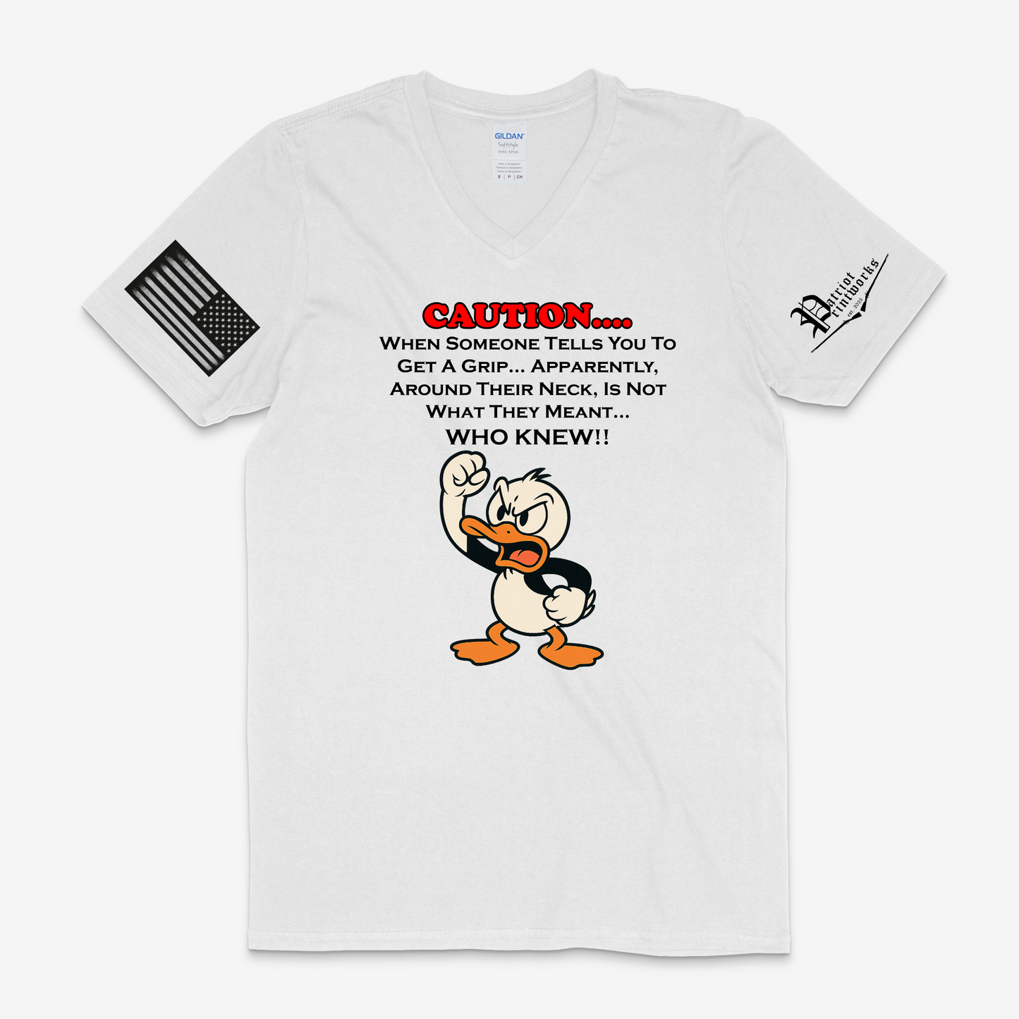 Get A Grip V-Neck T-Shirt
