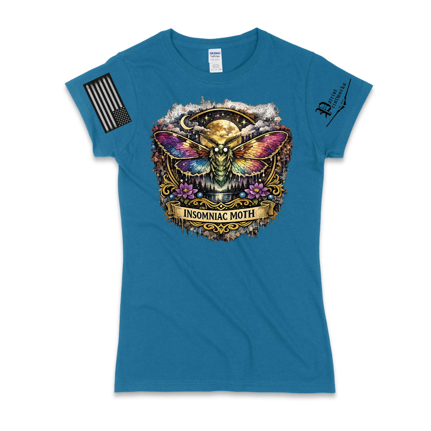 Insomniac Moth Ladies T-Shirt