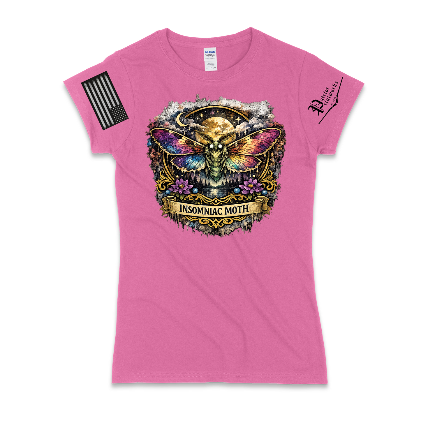 Insomniac Moth Ladies T-Shirt